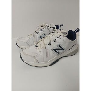 New Balance 608 Men's Sneakers 9.5D Lace Up Athletic Comfort  White Navy